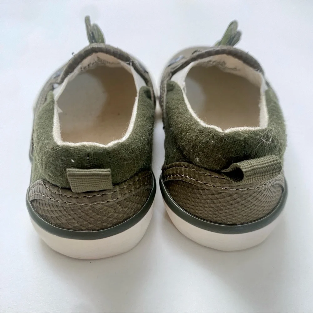GAP Green Dinosaur Sneakers Slip-On Style - Size 5C